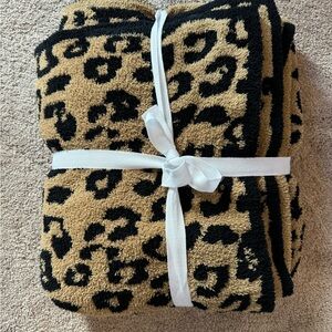 Barefoot Dreams leopard throw blanket